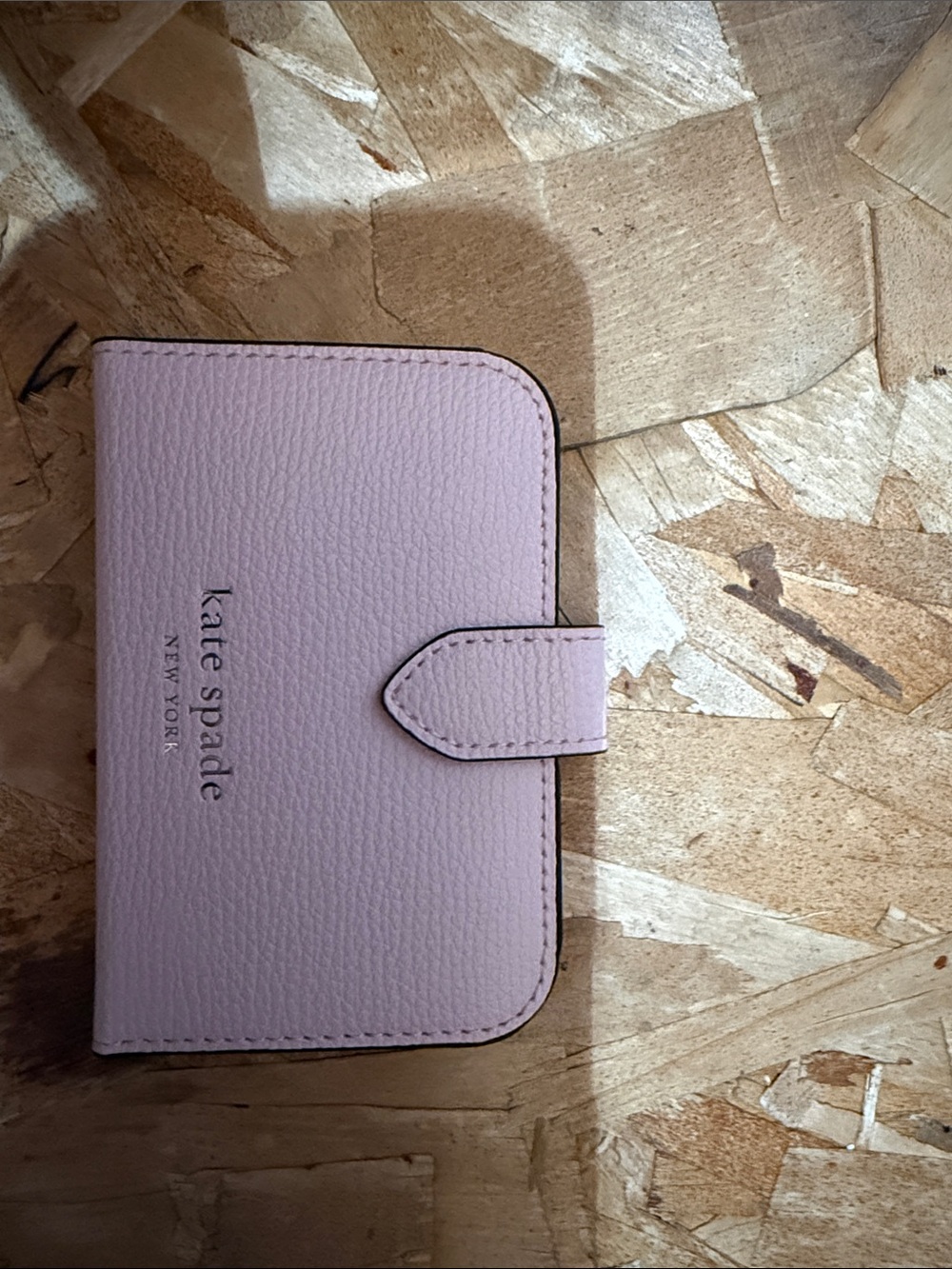 kate spade Pink Floral Clear Wallet Phone Case with Cardholder - Picture 3 of 5